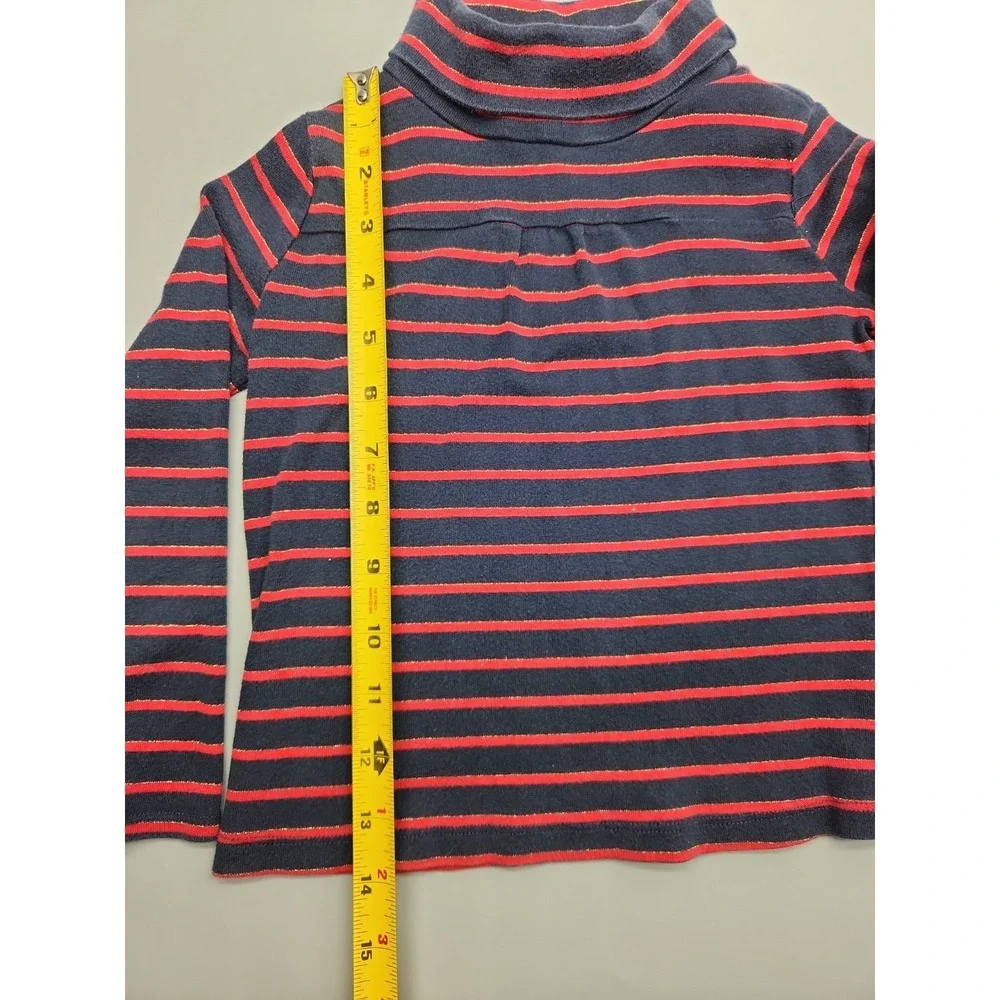 Vintage 90s OshKosh Turtleneck Long Sleeve Stripe Gold Toddler 4T Girls